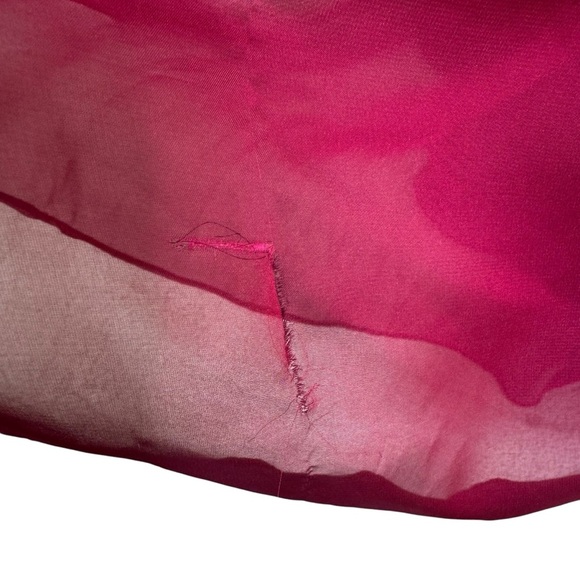 LA FEMME Strapless Prom Formal Dress Gown Cranberry Size 6 NWT - Picture 14 of 16